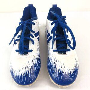 Adidas Blue And White SPG Youth Baseball Cleats Size 3.5